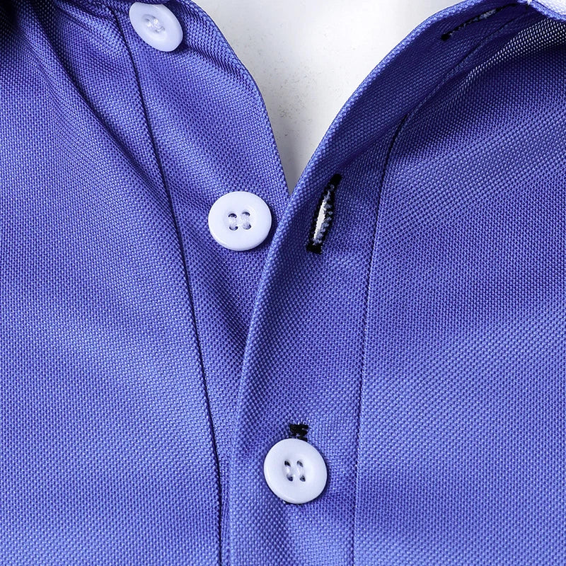 Summer New Men Clothes Short Sleeve Fashion Golf Polo Shirt Men Sport Lapel Logo Print Tops Breathable and Sweat Absorbing